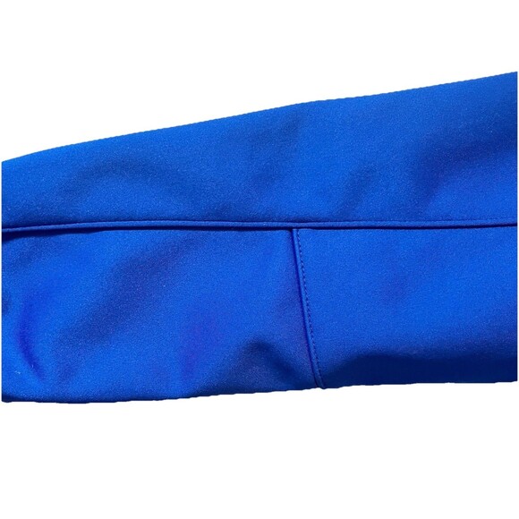 NWT Antigua Traverse Mens S Softshell Jacket Blue Full Zip Water Resistant Logo - Picture 7 of 16